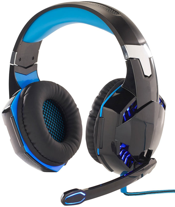 Mod-it Gaming Kopfhörer: Beleuchtetes Gaming-Headset mit Kabelfernbedienung & Mikrofon-Schalter (Gam