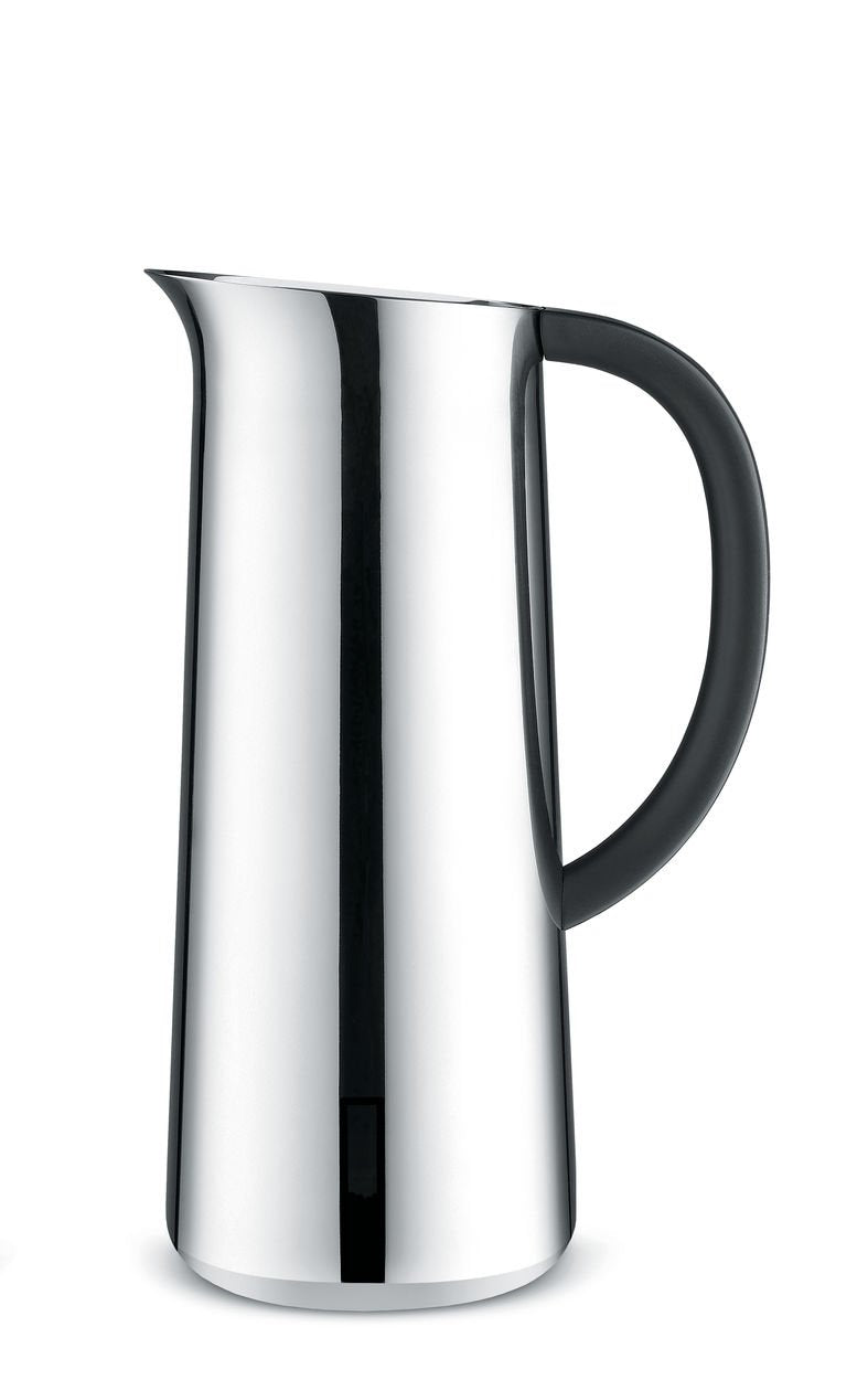 Alessi Nomu NF05 - Design Doppelwandige Isolierkanne,Edelstahl und Termoplastische Harz, 17,00 x 11,