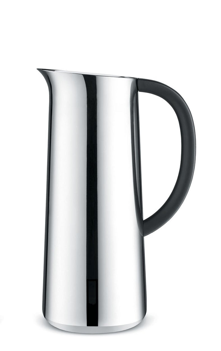 Alessi Nomu NF05 - Design Doppelwandige Isolierkanne,Edelstahl und Termoplastische Harz, 17,00 x 11,