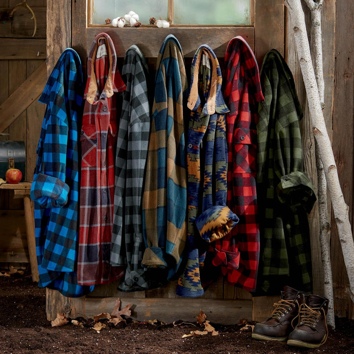 Legendary Whitetails Navigator Fleece-Herrenhemd mit Knopfleiste, S Liberty Buffalo Plaid Blue