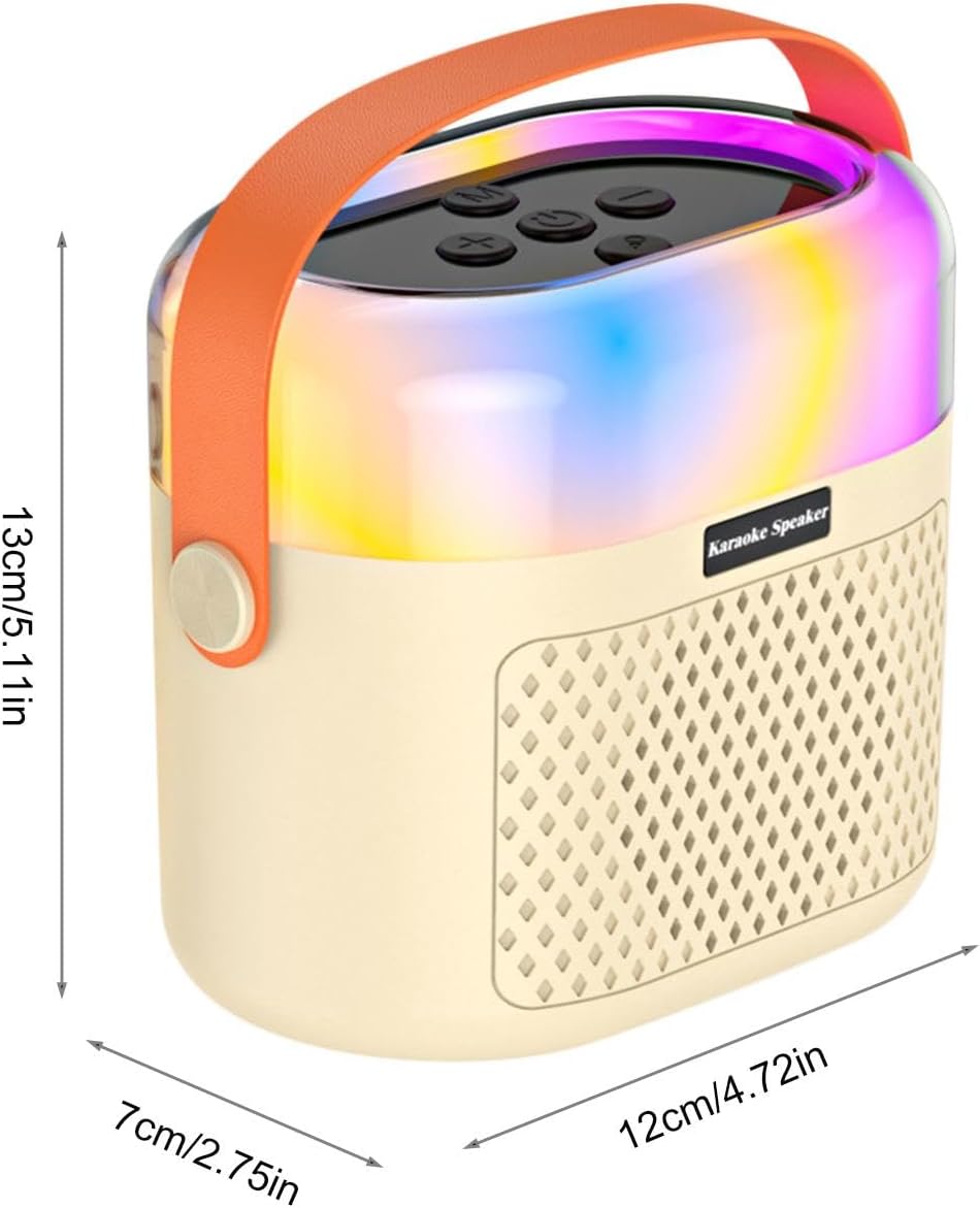 Mikrofon- und Lautsprecherset, kleine Karaoke-Maschine - Tragbare Kinder-Gesangsmaschinen mit 1200 m