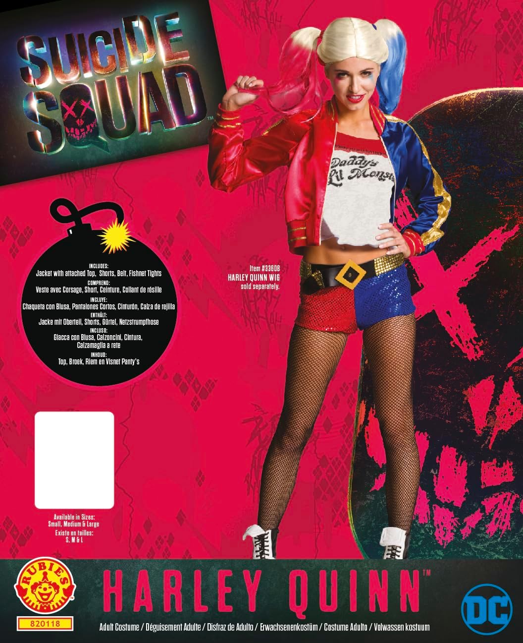 Rubie's Damen Suicide Squad Deluxe Harley Quinn Kostüm