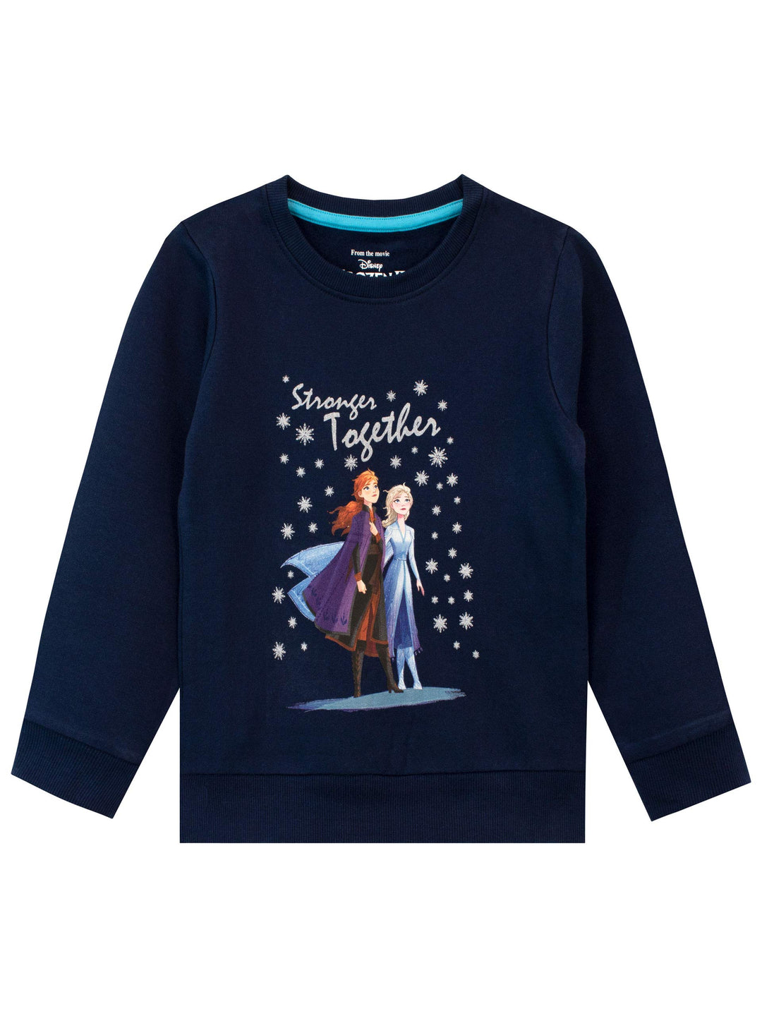 Disney Mädchen Frozen Sweatshirt 128 Blau, 128 Blau