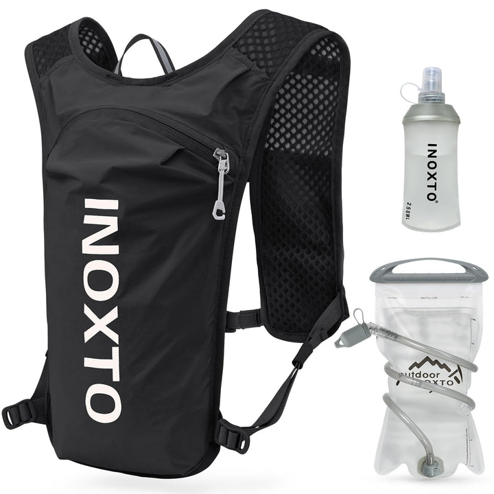 INOXTO Sport Wasserbeutel Weste Mit 1.5l Trinkblasen Running Weste Rucksack FüR Outdoor Wandern Trai