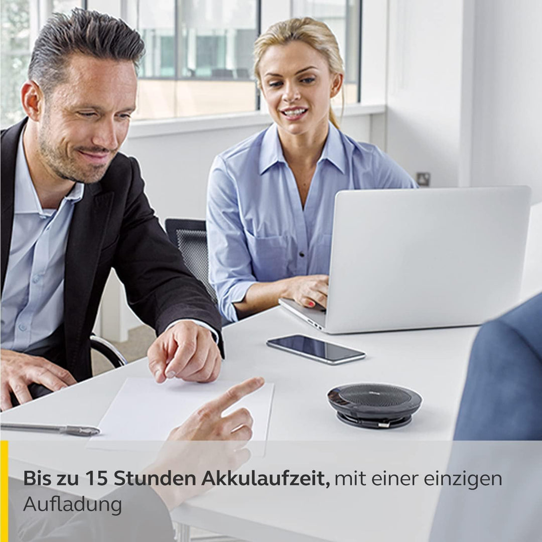Jabra Speak 510 Konferenzlautsprecher - Microsoft zertifizierter tragbarer Lautsprecher mit USB-Ansc