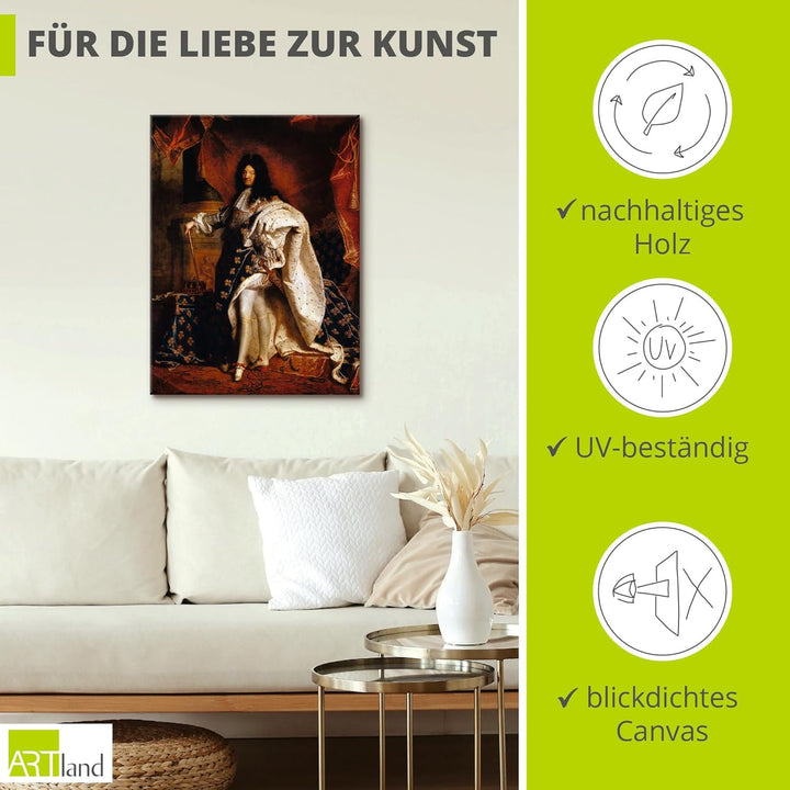 ARTland Leinwandbilder Wandbild Bild auf Leinwand 45x60 cm Wanddeko Arrangement Vorhang Kleid Mantel
