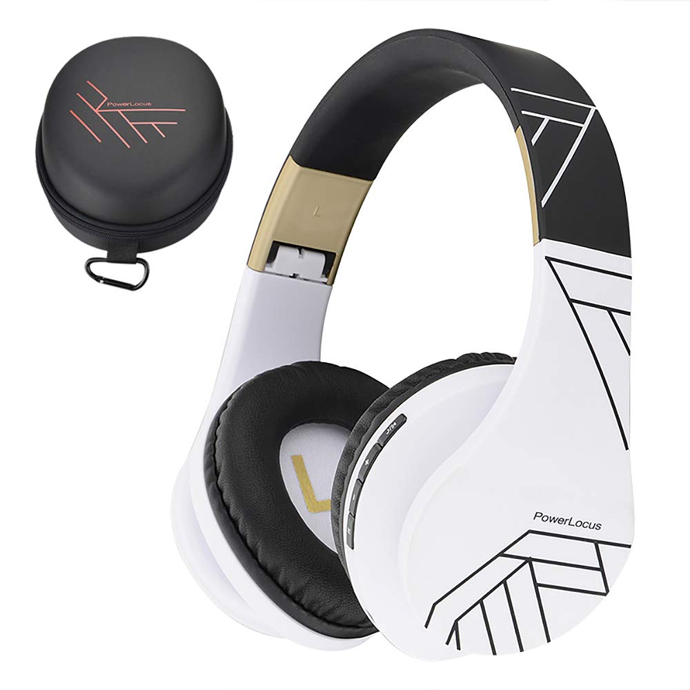 PowerLocus Bluetooth Over-Ear Kopfhörer, Kabellos Stereo Faltbare Kopfhörer Kabellose und Kabel-Kopf