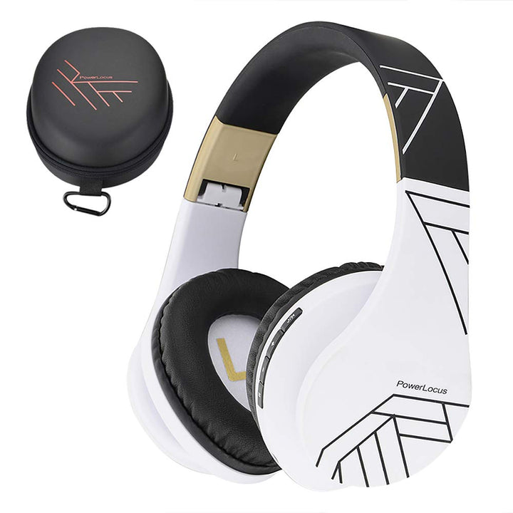 PowerLocus Bluetooth Over-Ear Kopfhörer, Kabellos Stereo Faltbare Kopfhörer Kabellose und Kabel-Kopf