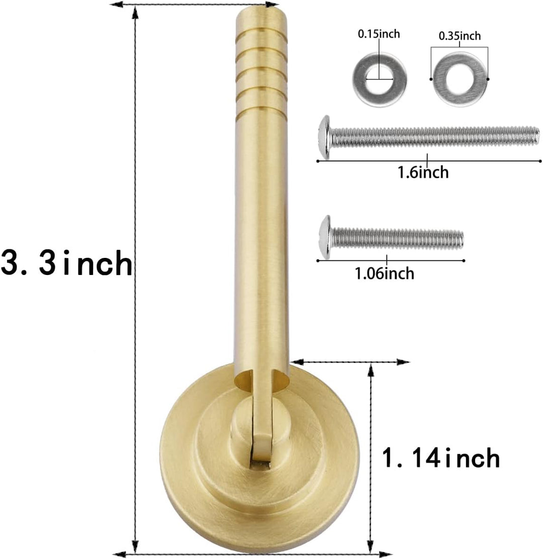 mookaitedecor Set von 2 Gebohrten Grün Achat Slice Drawer Cabinet Knob mit 8,4 cm zylindrischer Grif