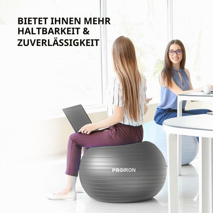 PROIRON Gymnastikball Pezziball Sitzball Trainingsball Fitnessball & Balance für Core-Training mit P