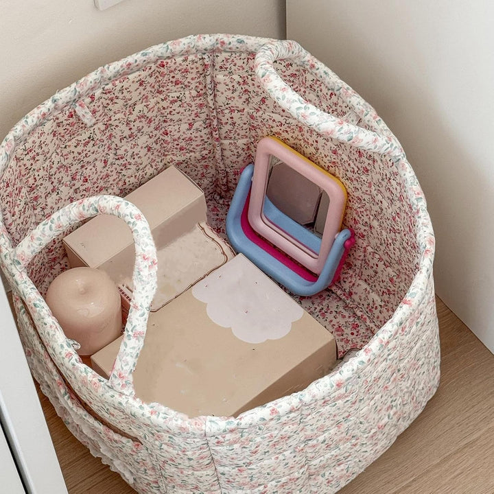 Generisch Stoff-Aufbewahrungskorb Boho Tragetasche Organizer Grün, Grün