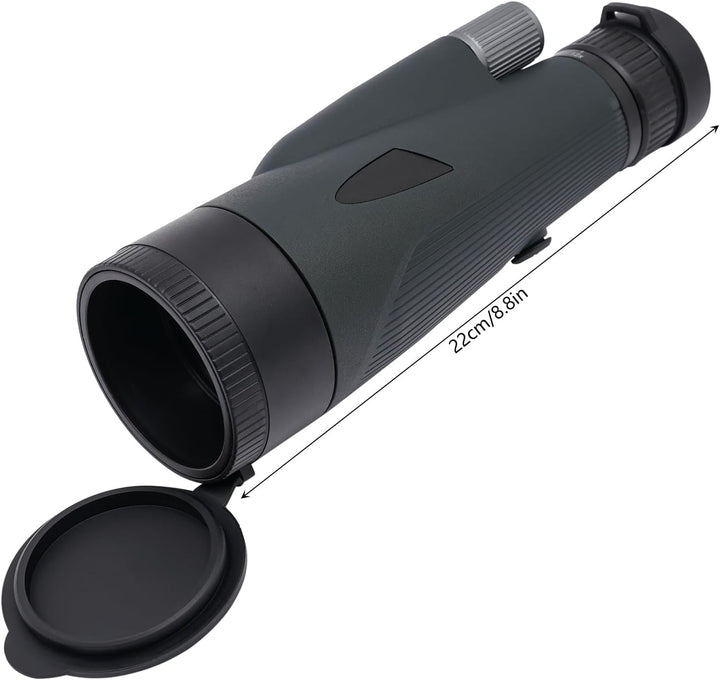 Monokulares Teleskop 12-36X60, Monokular Fernrohr mit BAK4-Prisma und Stativ Smartphone-Halter für B