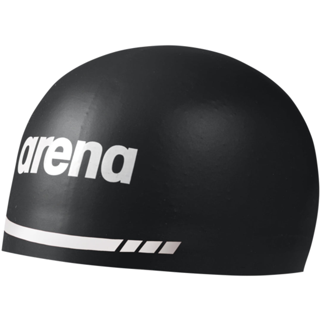 ARENA 3D Soft Silikon-Badekappe, Unisex Erwachsene L Schwarz, L Schwarz