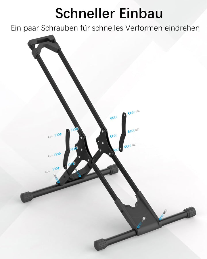 Fahrradständer Boden, Wyxron Fahrradhalter Bodenständer Freistehend MTB Radständer Standparker Stahl