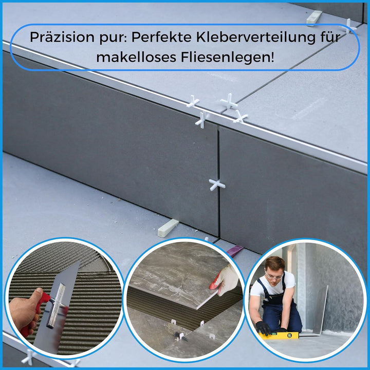 Zahnkelle 10mm, Zahnglättekelle mit Softgriff, rostfreie edelstahl gezahnte Glättekelle, Zahnspachte