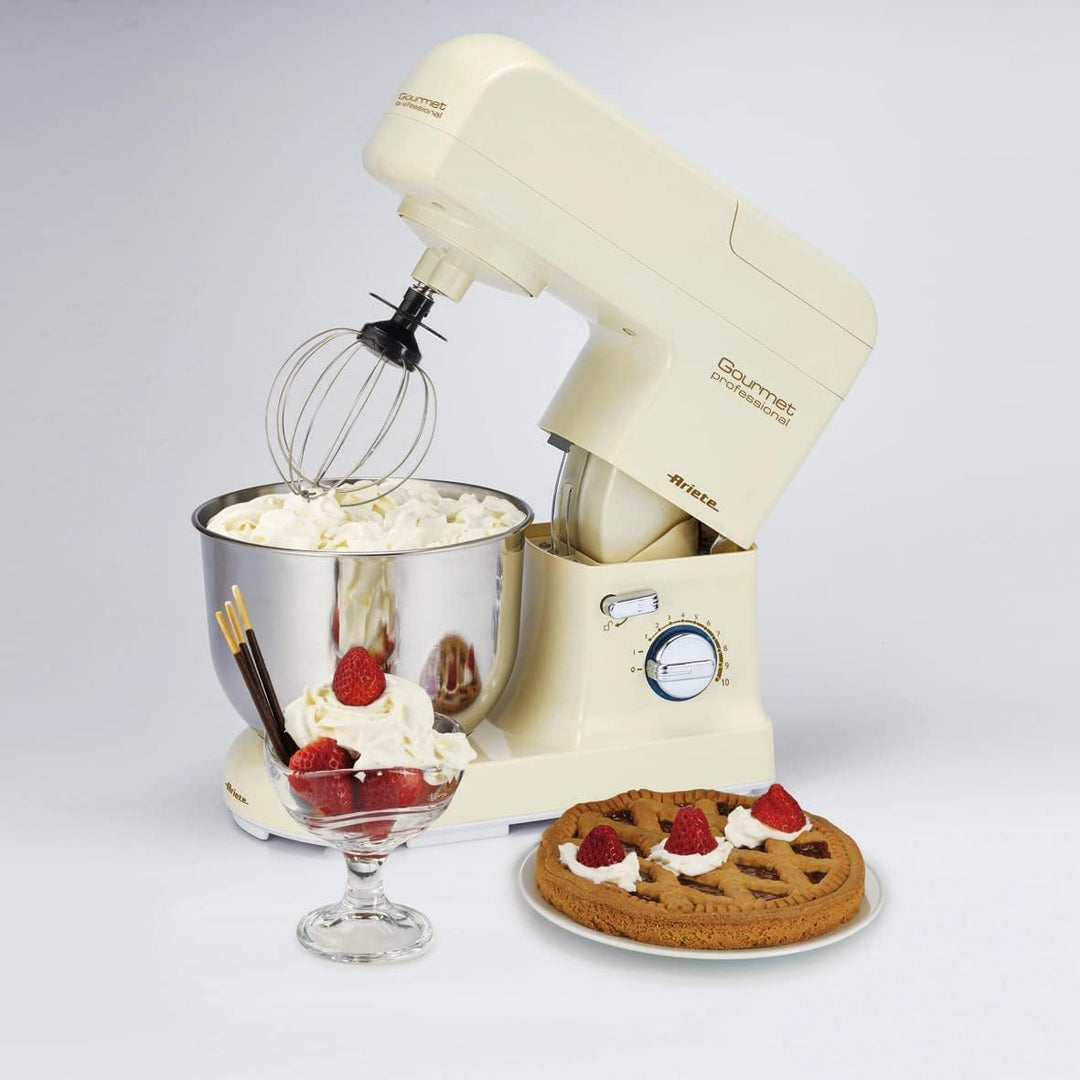 Ariete 1596 Pastamatic Gourmet 1950 - Planetenmixer mit Mixer - kneten, Amalgam, Schneebesen - 2 Hak