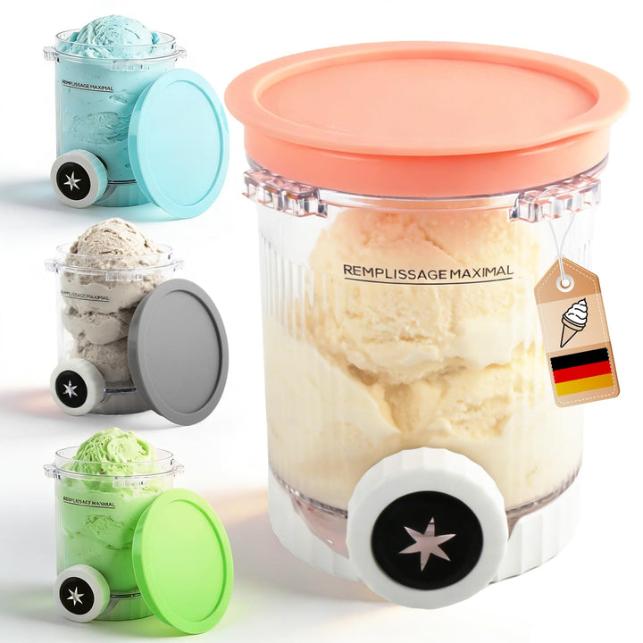 4 Stück Ersatz für Ninja Creami Swirl Behälter NC701EU 480ML, BPA-frei & Spülmaschinenfest, Ersatzbe