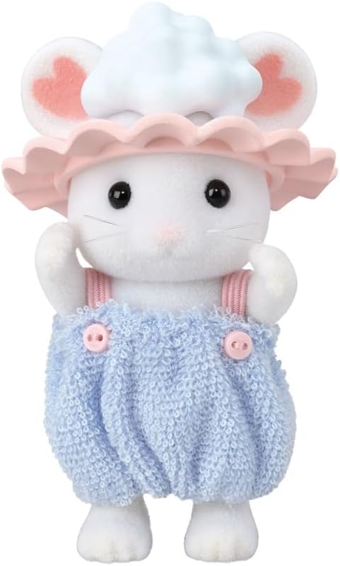 Sylvanian Families 5805 Marshmallow Mäuse Badespass Spielset, Set mit Tierfigur, Süsse Mäuse Spielfi