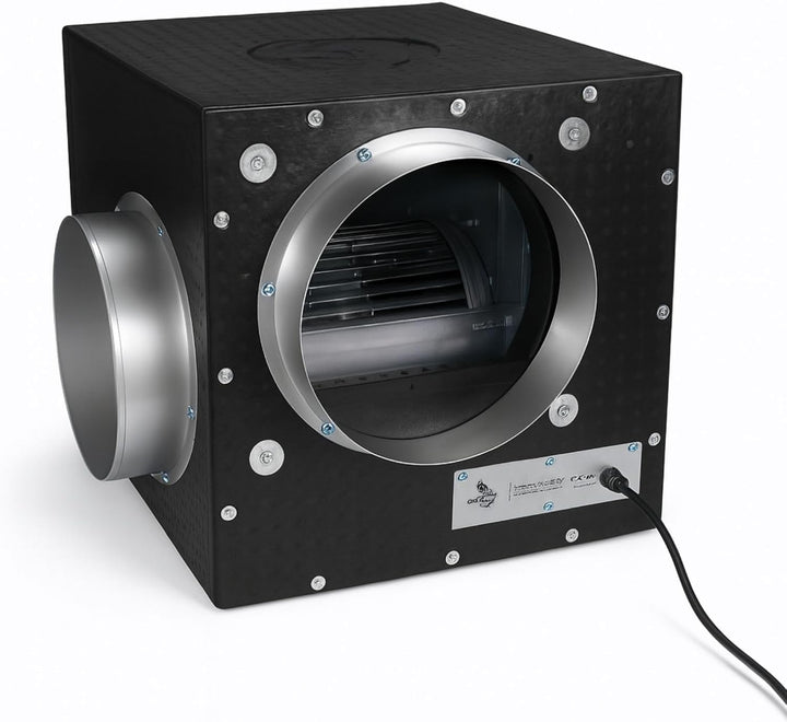 Weedness Grow Abluft Isolierte Absaugbox 1500 m3/h - Abluftventilator Rohrventilator Lüfter Growzelt