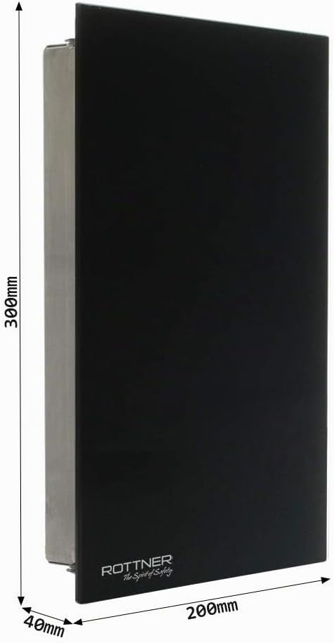Profirst Schlüsselschrank Glarus Black, Magnetverschluss, Schwarz, BxH 20x30 cm, 8 Haken, inkl. Befe