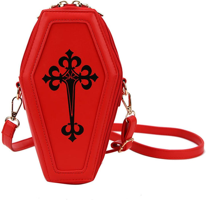 PORRASSO Gothic Sarg Umhängetasche Damen Schultertasche Crossbody Bag Messenger-Tasche für Halloween