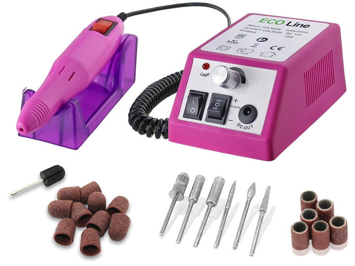 Elektrisches Fräser Pediküre Set Maniküreschleifer mit 20.000 U/min | Fusspflegegerät mit Diamantsch