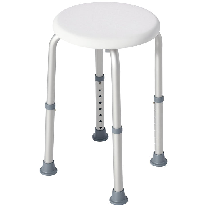 Homcom® Duschstuhl Badehocker Badestuhl Duschhocker Duschsitz Badhilfe höhenverstellbar (Duschhocker