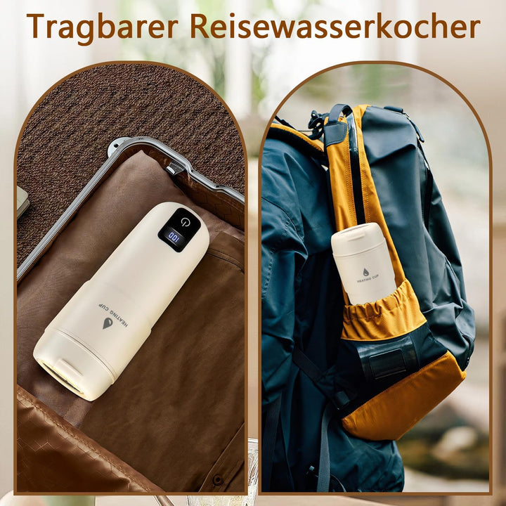 Reise Wasserkocher Klein,220V 300W Tragbarer Elektrischer Wasserkocher mit Automatischer Abschaltung