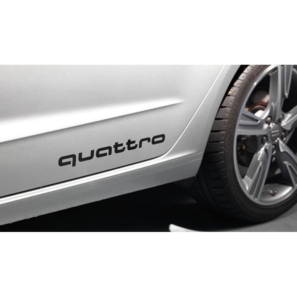 Audi 4G0064317AY9B Dekorfolie Quattro Schriftzug, schwarz