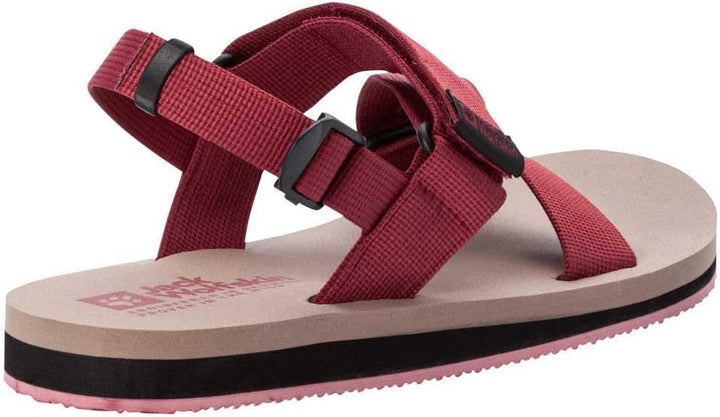Jack Wolfskin Herren Urban Entdeckung Belt Sandal MSandale 42 EU Cayenne Red, 42 EU Cayenne Red