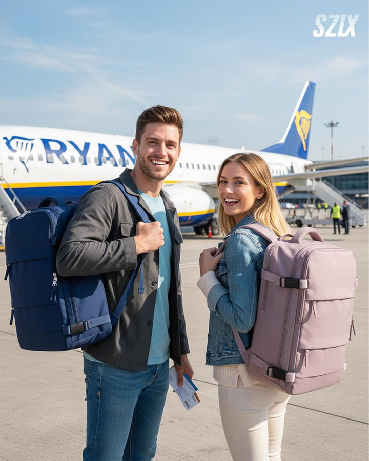SZLX Vakuum Rucksack 40x30x20 Wizz air Handgepäck 40x20x25 für Ryanair Vakuum Reiserucksack Flugzeug
