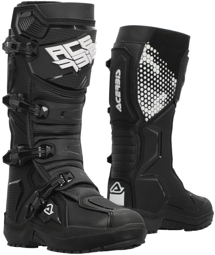 Acerbis Artiglio Motocross Stiefel, schwarz/weiss, 42 Schwarz Weiss 42 EU, Schwarz Weiss 42 EU