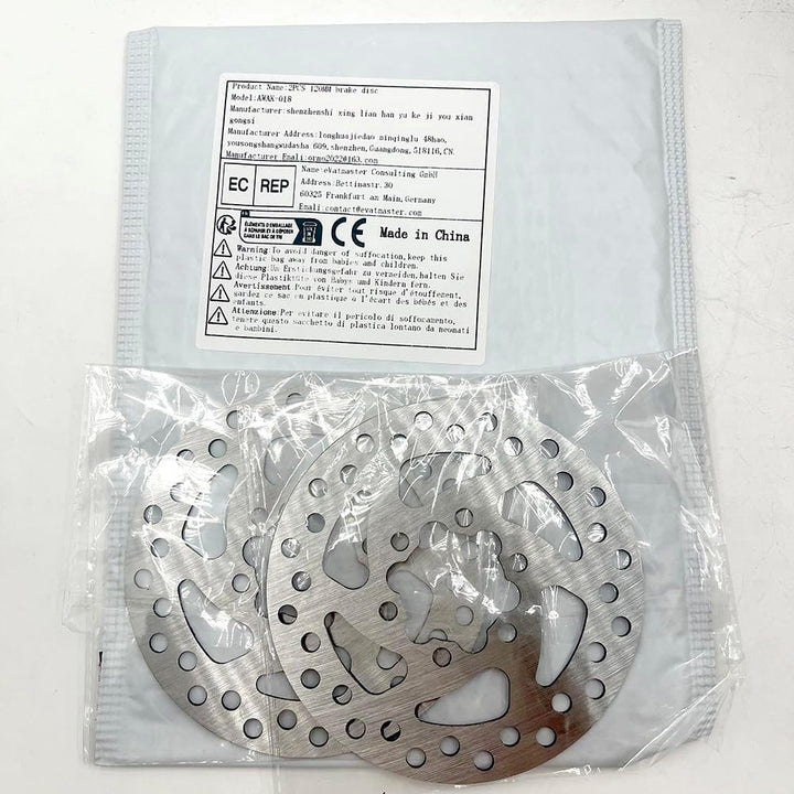 120 mm Roller Bremsscheibe Rotor Pad 6 runde Löcher kompatibel mit Segway Ninebot ZT3 PRO ZT3 PROE Z