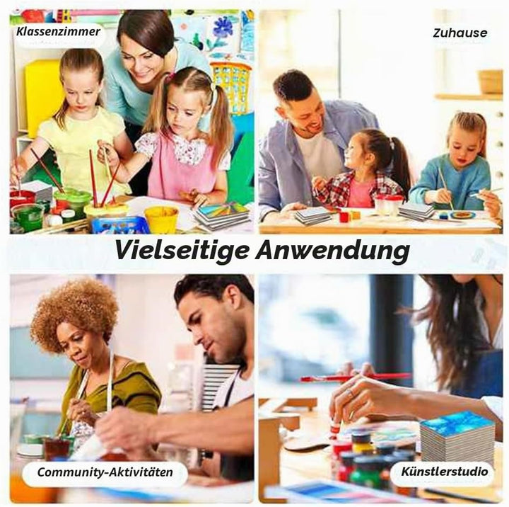 25 Stück Magnetische Malleinwand Panel Magnetische Mini-Leinwände Leinwand Leere Leinwände für Maler