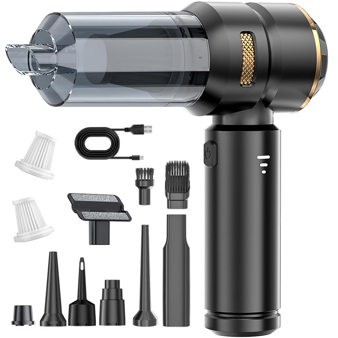 Handstaubsauger Akku Kabellos 4-in-1,22000Pa 3-Gang Mini Autostaubsauger mit Bürstenloser Motor,6000