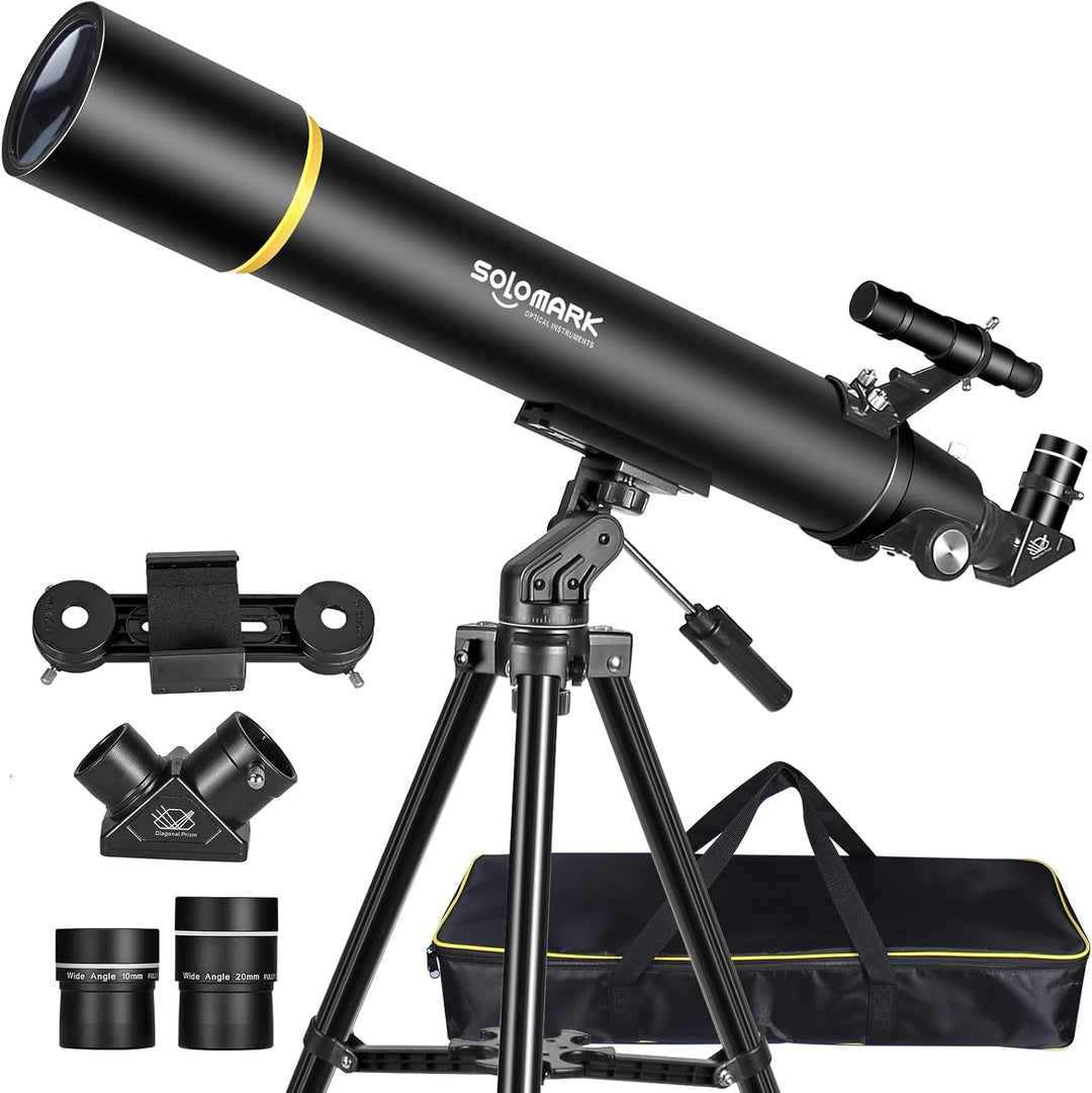 Teleskope für Erwachsene Astronomie, 80mm Aperture 900mm Refraktor Teleskop für Kinder, Anfänger, ko