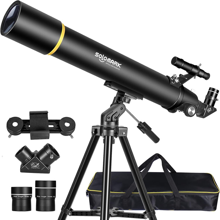 Teleskope für Erwachsene Astronomie, 80mm Aperture 900mm Refraktor Teleskop für Kinder, Anfänger, ko