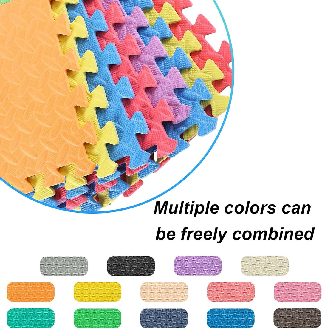 Bodenschutzmatte 1 cm Dicke Bodenmatte Profi-Set 30x30x1,0 cm Kompaktmatten EVA Sportmatte Rutschfes