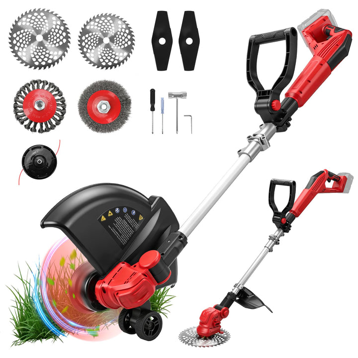 Akku Trimmer kompatibel mit Milwaukee 18V Akku, 3-in-1 Falt-Kombi mit bürstenlosem Motor 30cm Schnit