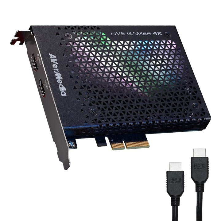 AVerMedia Live Gamer 4K – GC573 – Zum Aufnehmen von 4Kp60 HDR Inhalten – Ultra Low Latency – PCIe x4