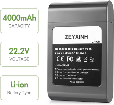 ZEYXINH 22.2V 4000mAh Ersatzakku für Dyson DC34 DC35 DC31 DC31 Animal DC31 Animal Exclusive DC44 DC4