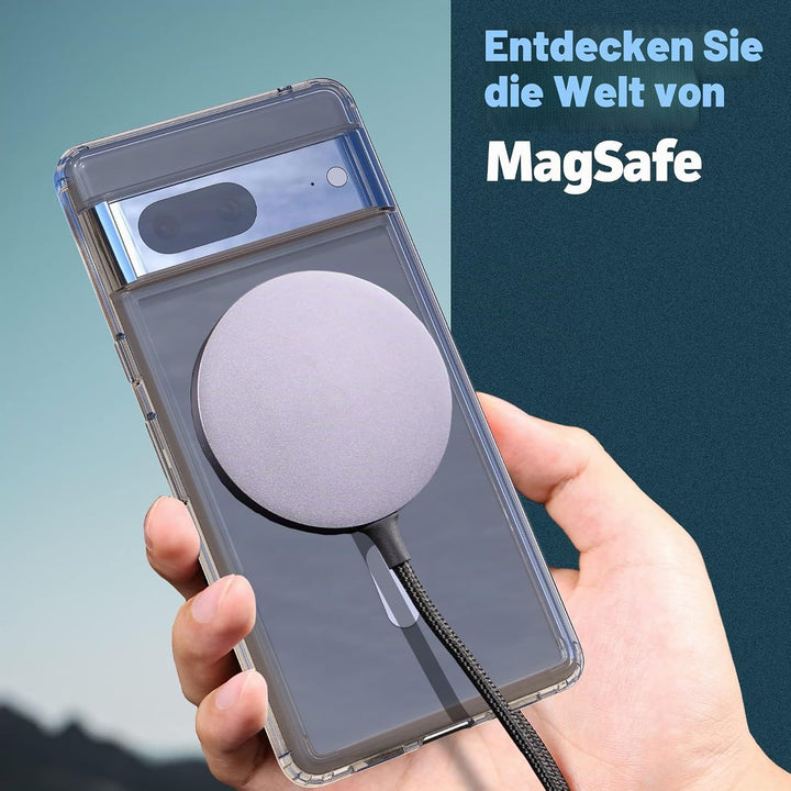 ENCASED Magnetische Schutzhülle für Google Pixel 7 – kompatibel mit MagSafe Laden und Zubehör (trans