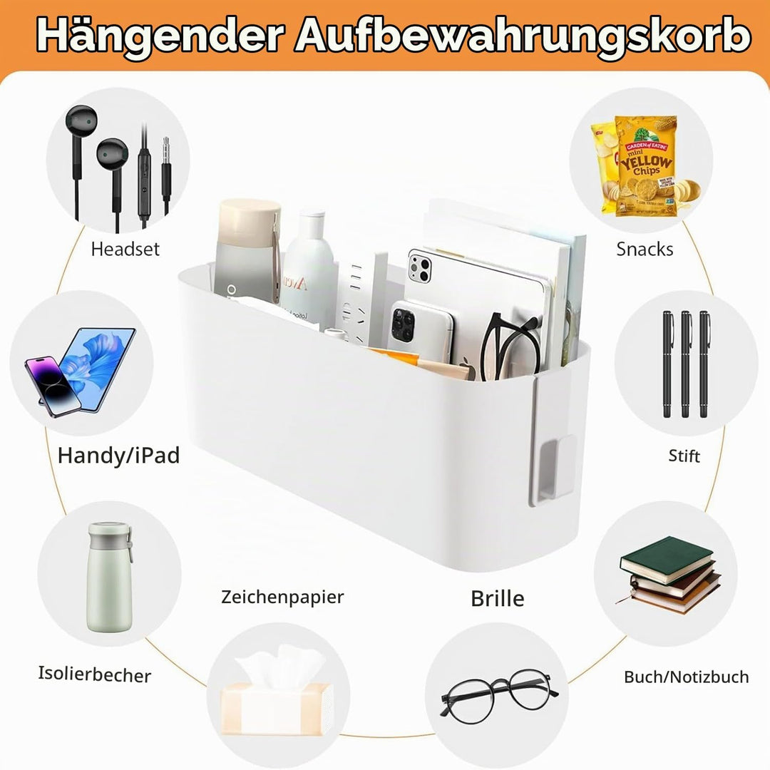 2 Stück Bett Organizer Zum Einhängen, Hängebett Organizer Aufbewahrungskorb, Nachttisch Bett Bettabl