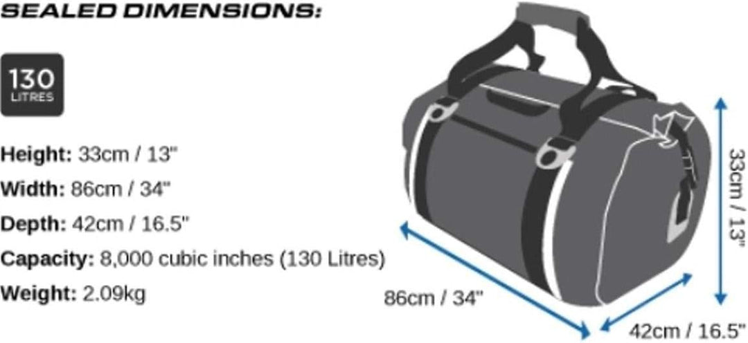OverBoard wasserdichte Duffle Bag 130 Liter Schwar