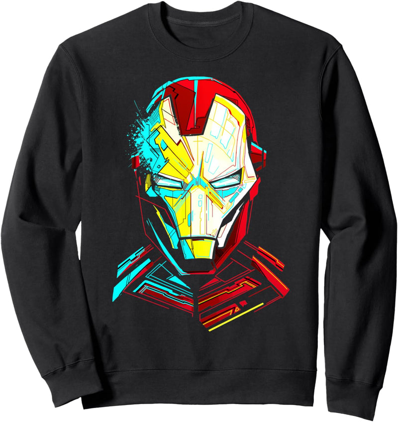 Marvel Iron Man Impressive Cubism Mugshot Sweatshirt