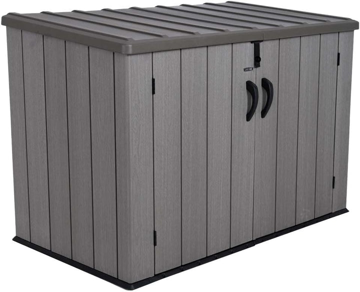 LIFETIME Kunststoff Gerätebox Aufbewahrungsbox Mülltonnenbox grau 108x191x132 cm