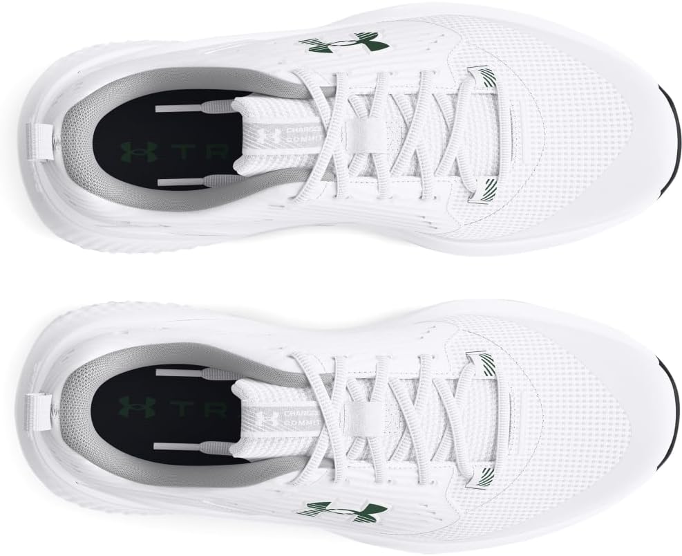 Under Armour Herren Ua Charged Commit Tr 4 Trainingschuhe 41 EU White Mod Gray Forest Green, 41 EU W