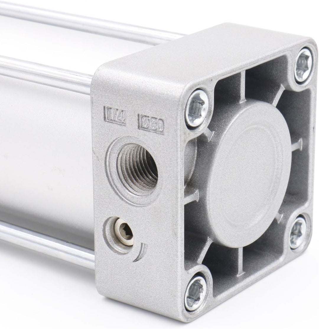 Heschen Pneumatischer Standard-Luftdruckzylinder, SC 50-100, PT1/4" Anschluss, 50mm Bohrung, 100mm H