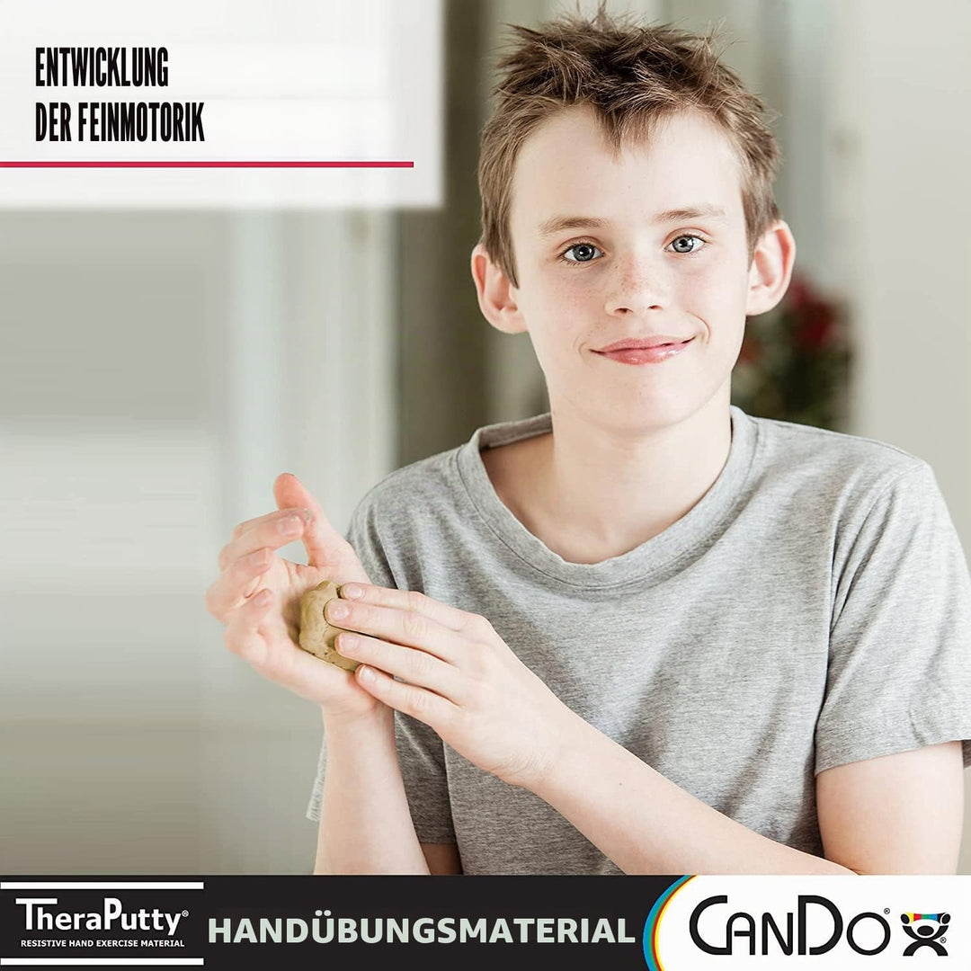 CanDo Antimikrobielle CanDo TheraPutty-Knetmasse - 450 g - beige (extra leicht) Beige 450 g, Beige 4