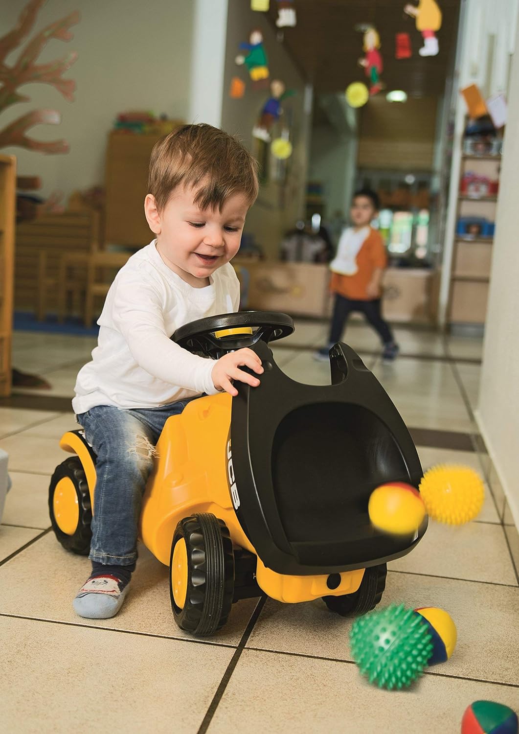 rolly toys | rollyMinitrac Dumper JCB | Minitrac Tractor with Squeaky horn and Tipping Dumper | 1356